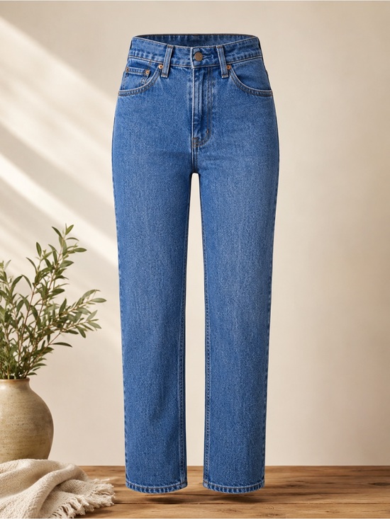 Levi's Denim - Vintage 90s Levi’s 525 High Rise Straight Leg Jeans W28 L29 Medium Wash